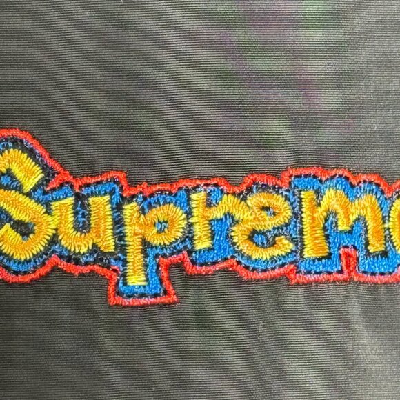 Supreme Jacket Gonz Logo Coaches Black Mens Medium streetwear embroidered logo - Picture 6 of 9